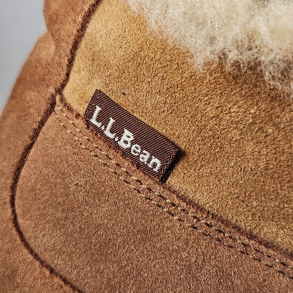 L.L. BEAN Mens Wicked Good Chukka Boot 12 Brown Shearling Lined Shoe Slipper - Picture 3 of 12